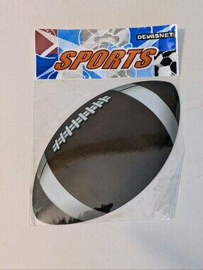 Football Decorative Magnet Black & White NWT